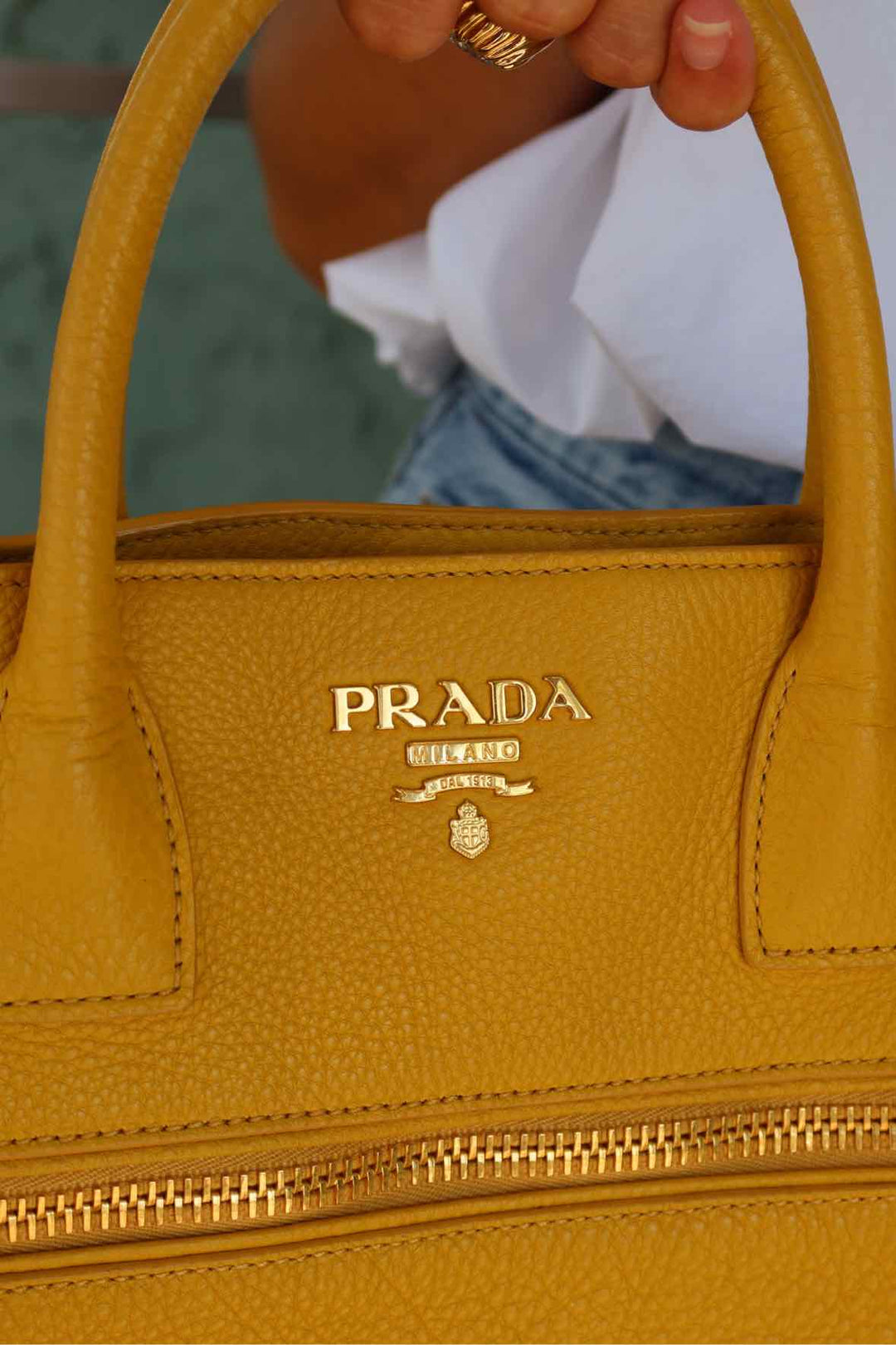 Prada Yellow Purse