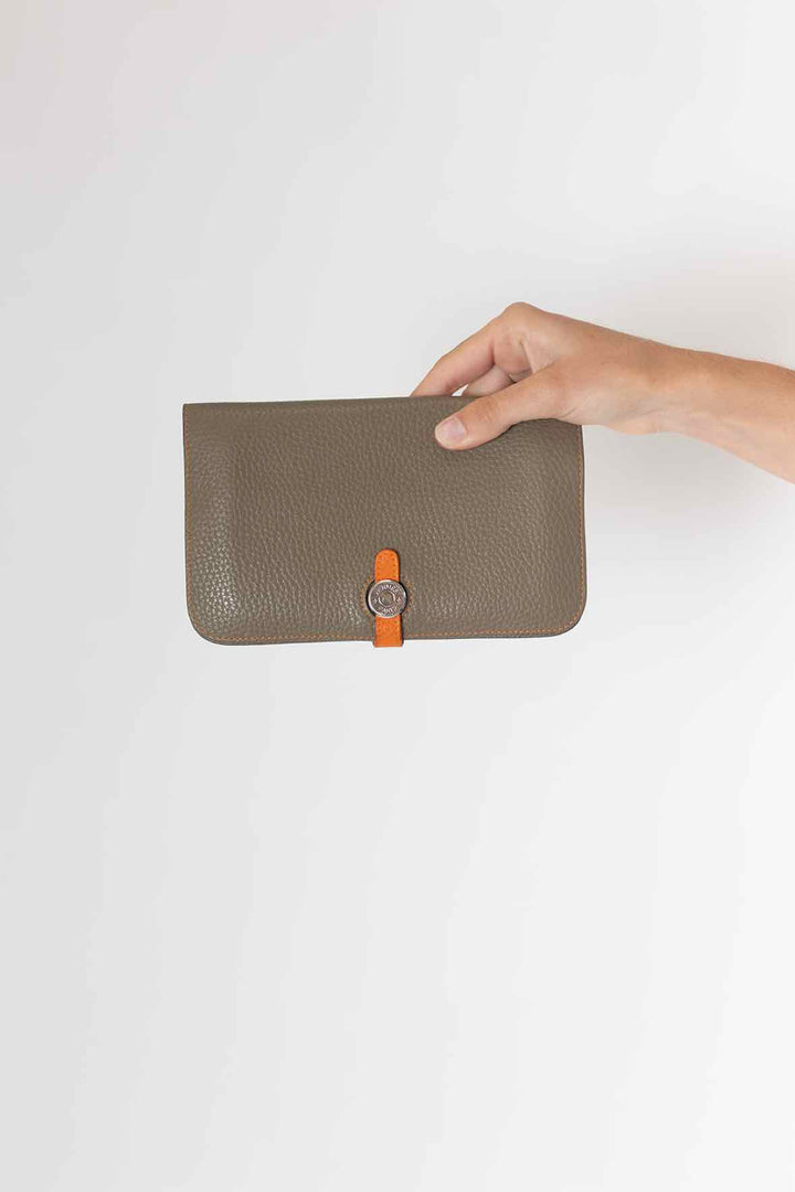 Hermes Grey Dogon Wallet