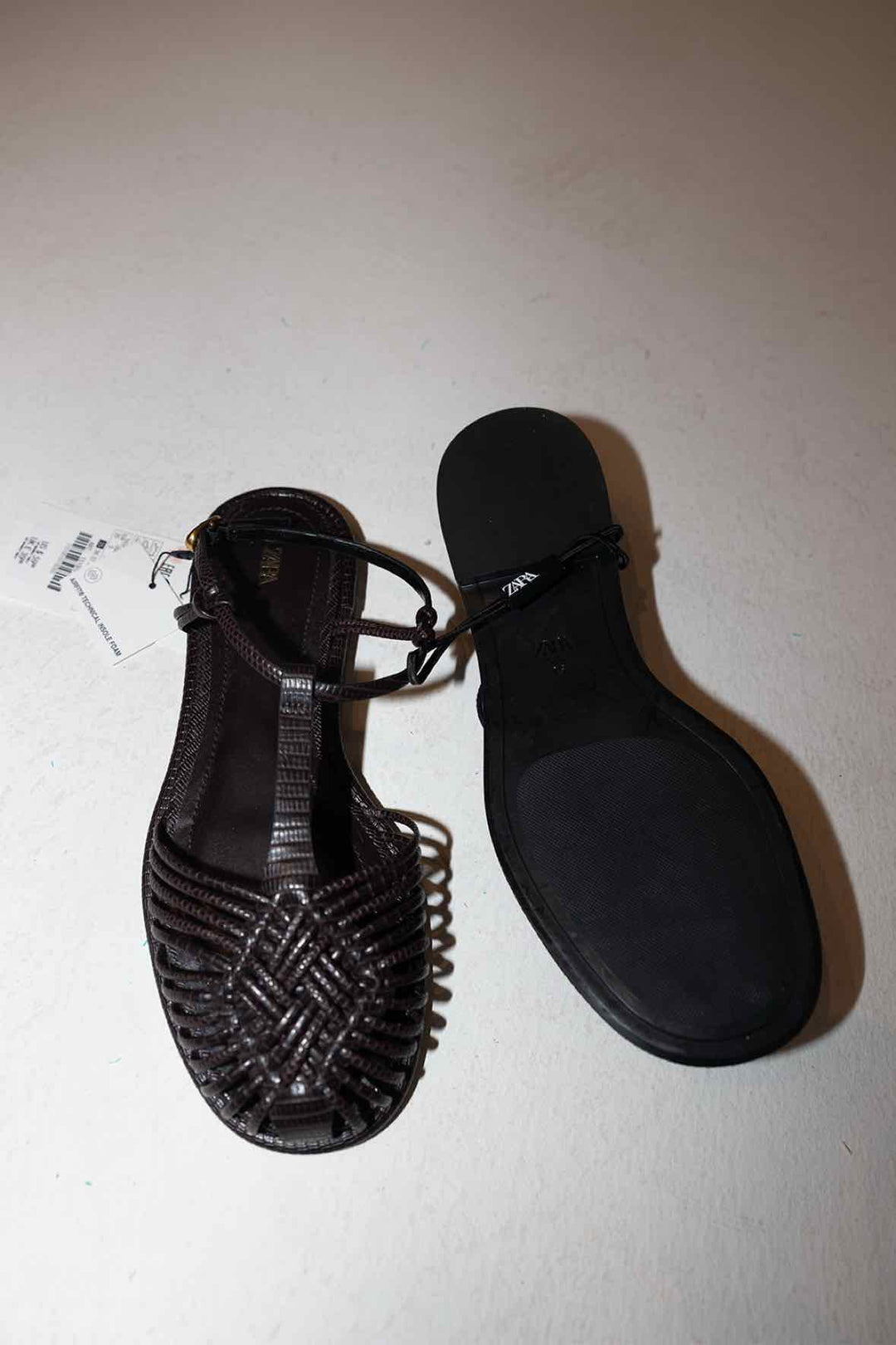 Zara Size 35 Brown Shoes