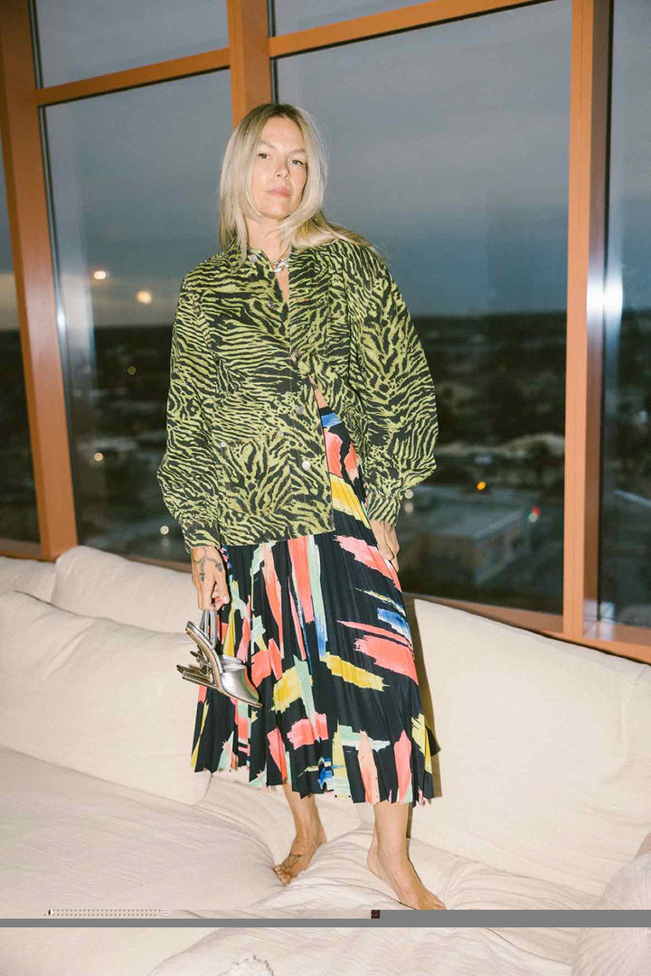 Ganni Size 36 Green Jacket