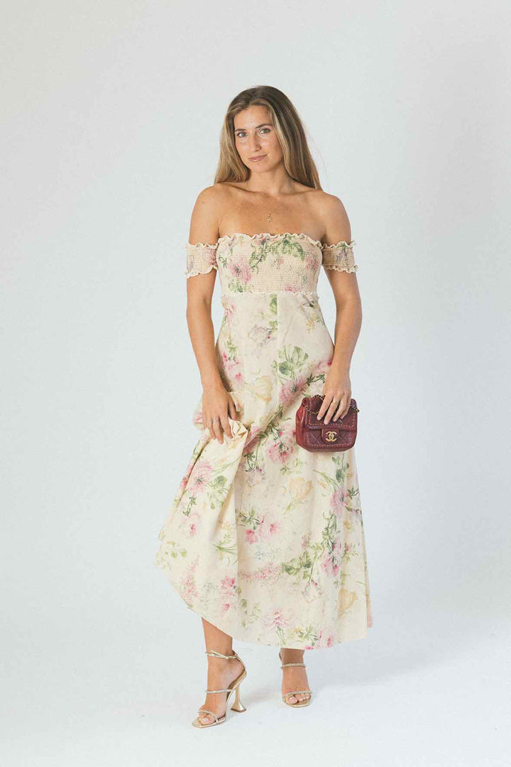 Zimmerman Size 1 Smock Top-Off Shoulder Dress