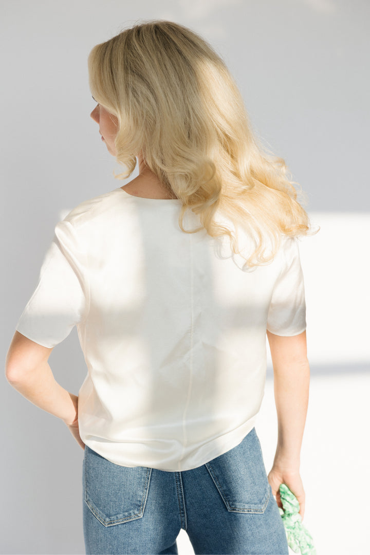 Alexander Wang Size 4 Cream Top