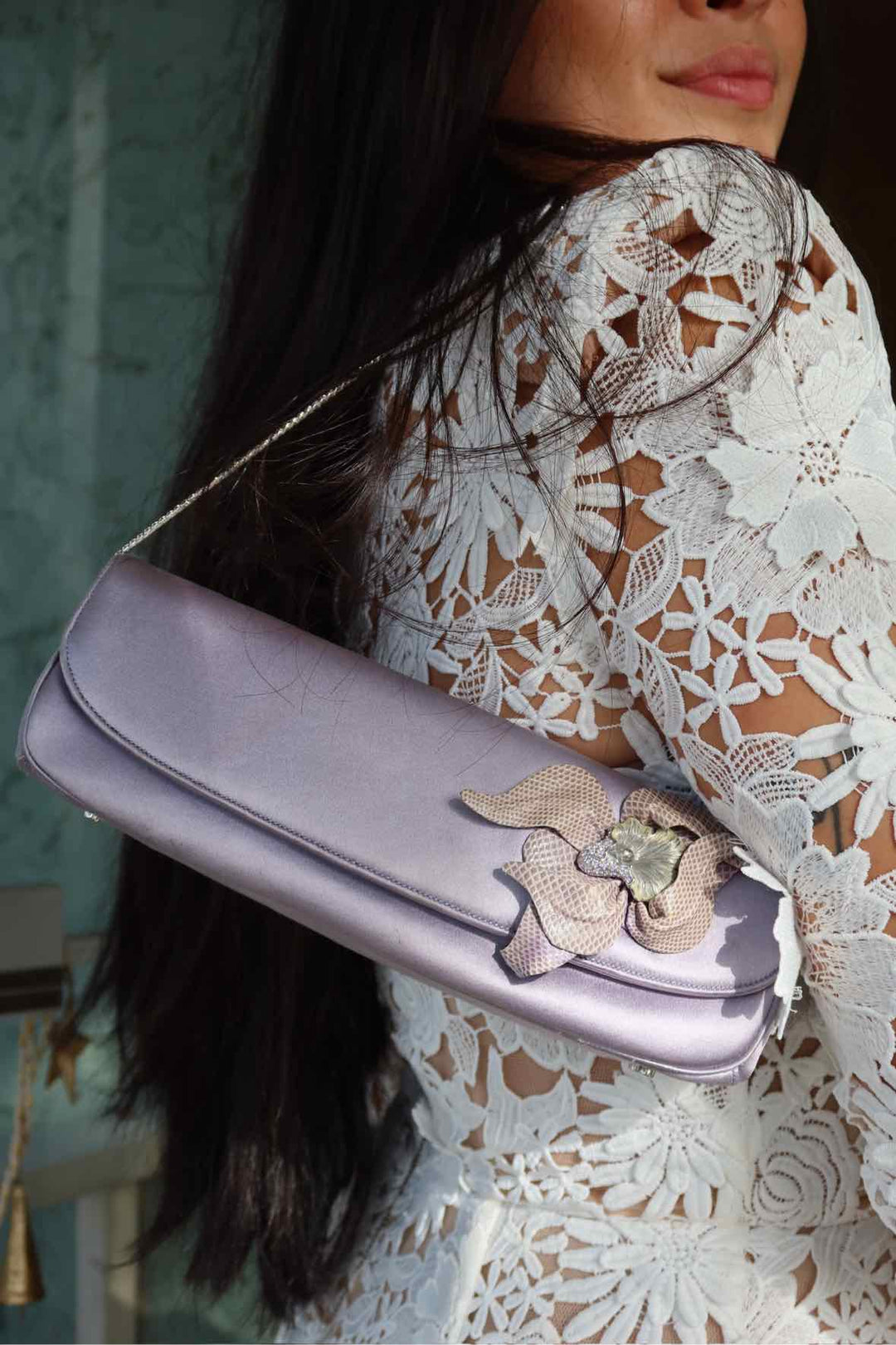 Judith Leiber Size Small Lavendar Purse