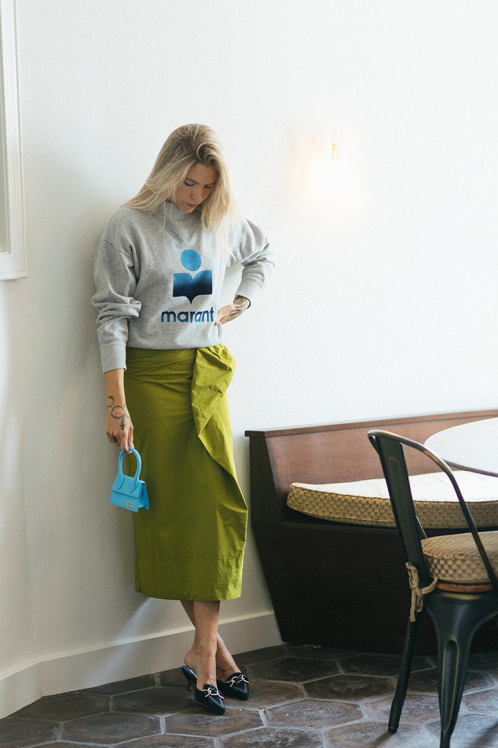 Essentiel Antwerp Size 34 Tafita Olive Skirt