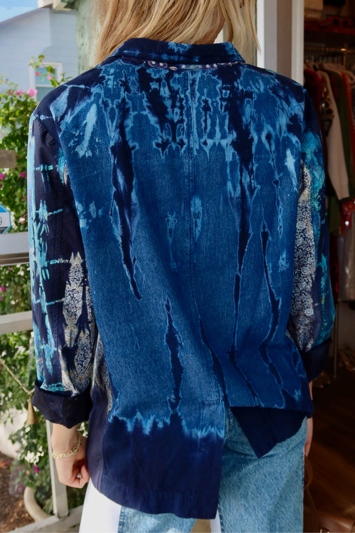 Raquel Allegra Size 0 Blue/Green Jacket