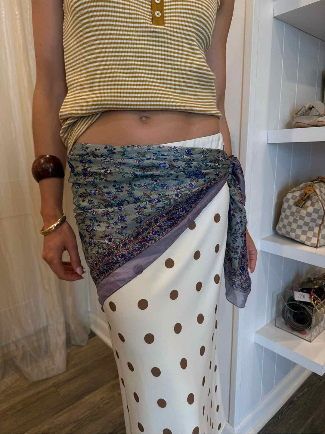 Diwali Blue Scarf