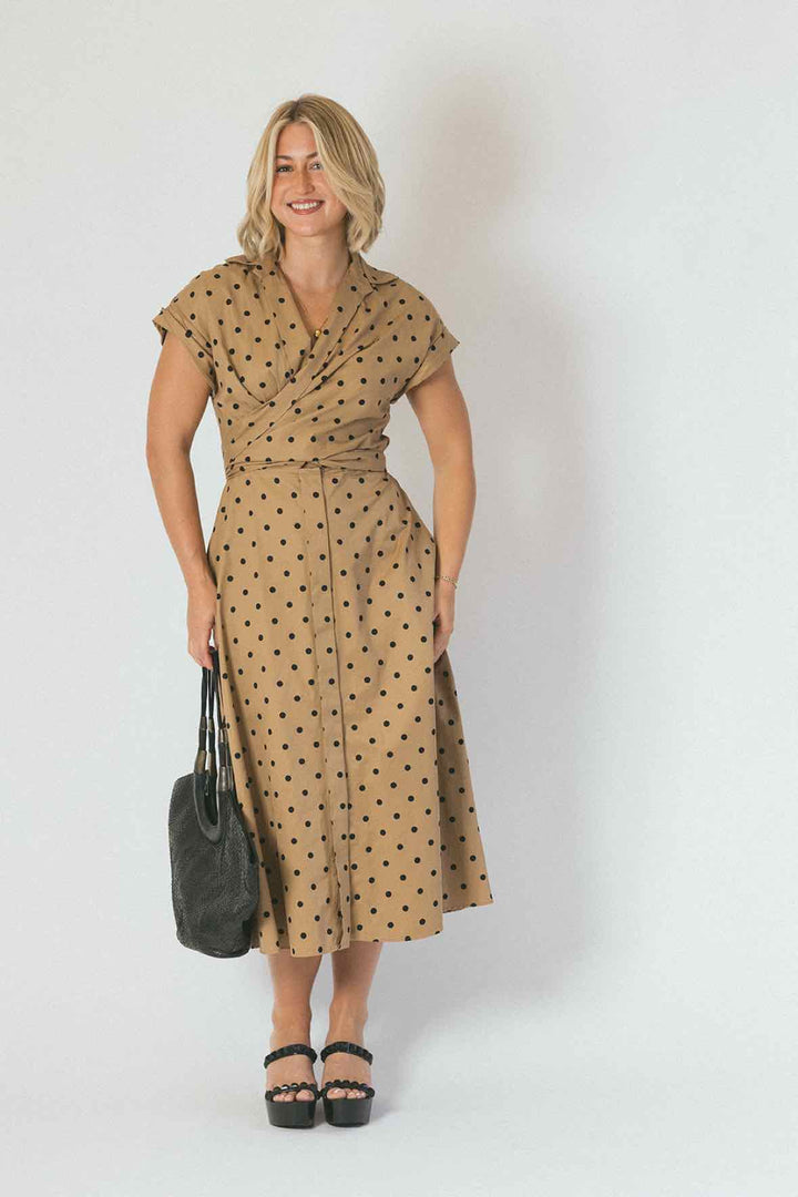 Silvia Tcherassi Size M Polka Dot Poplin Dress