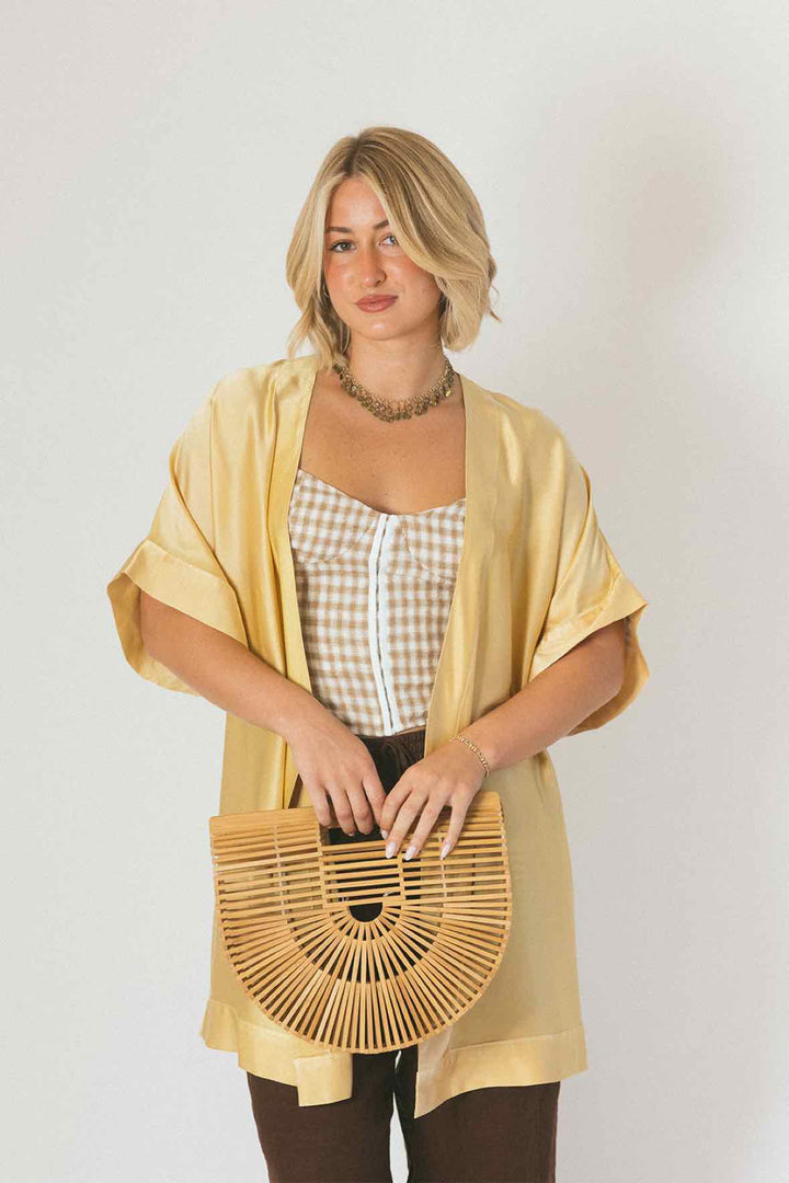 Cult Gaia natural Purse