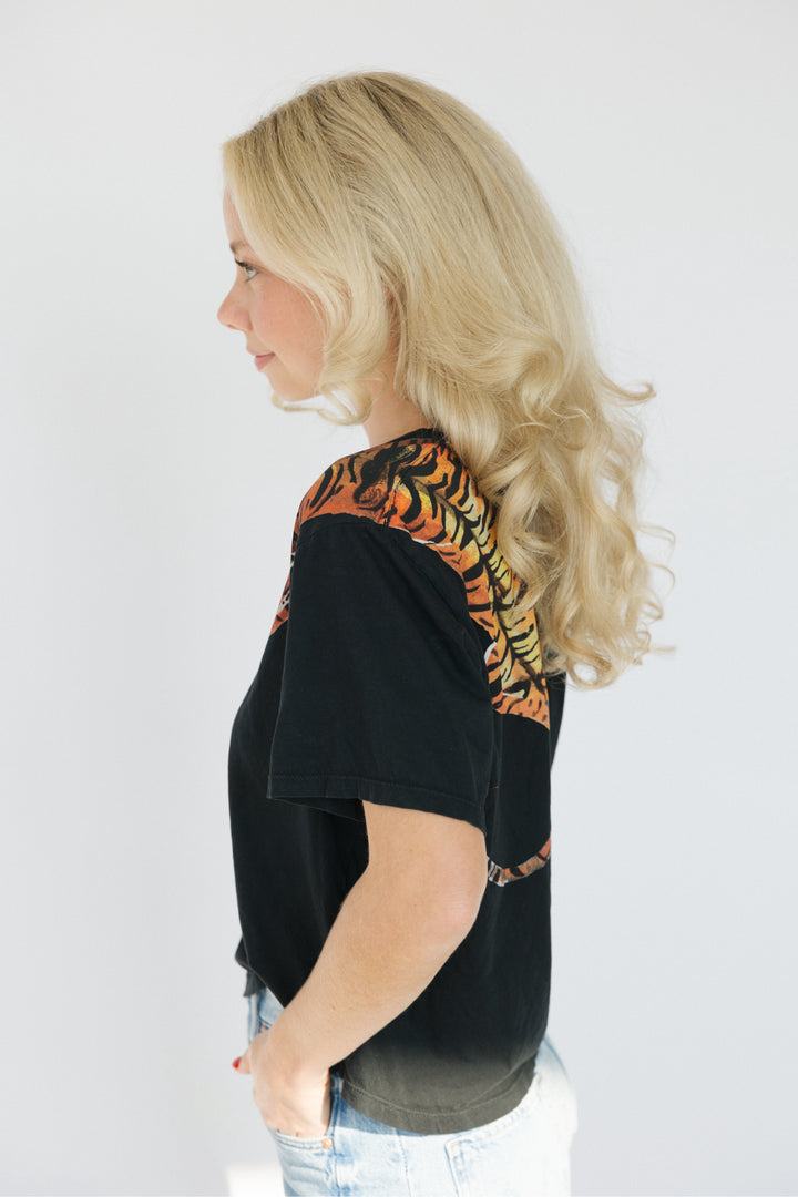 Le Superbe Size Small Black Tiger Shirt