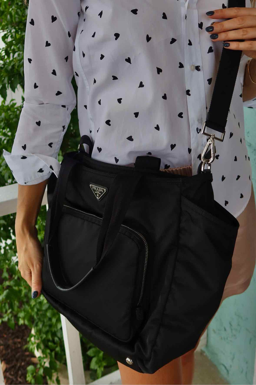 Prada Size Black Purse