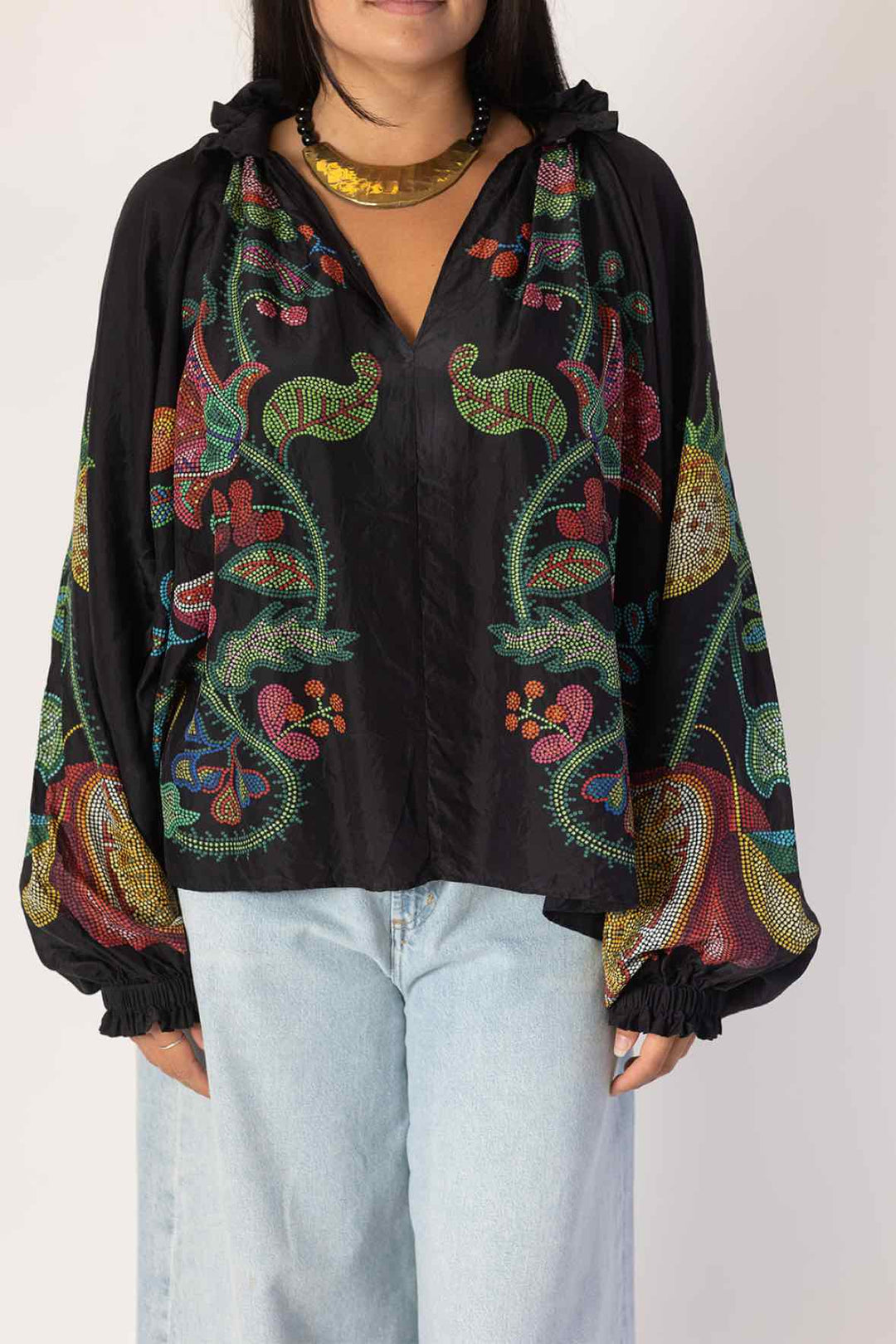 La Double J. Size XXL Black Blouse
