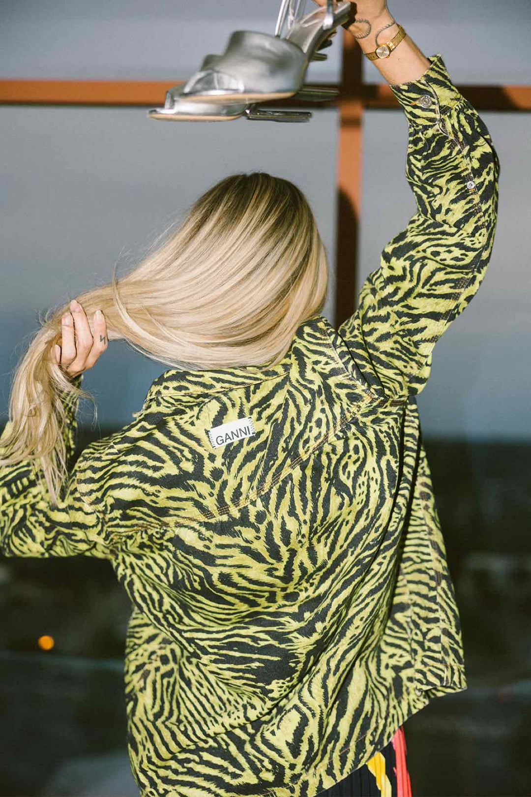 Ganni Size 36 Green Jacket