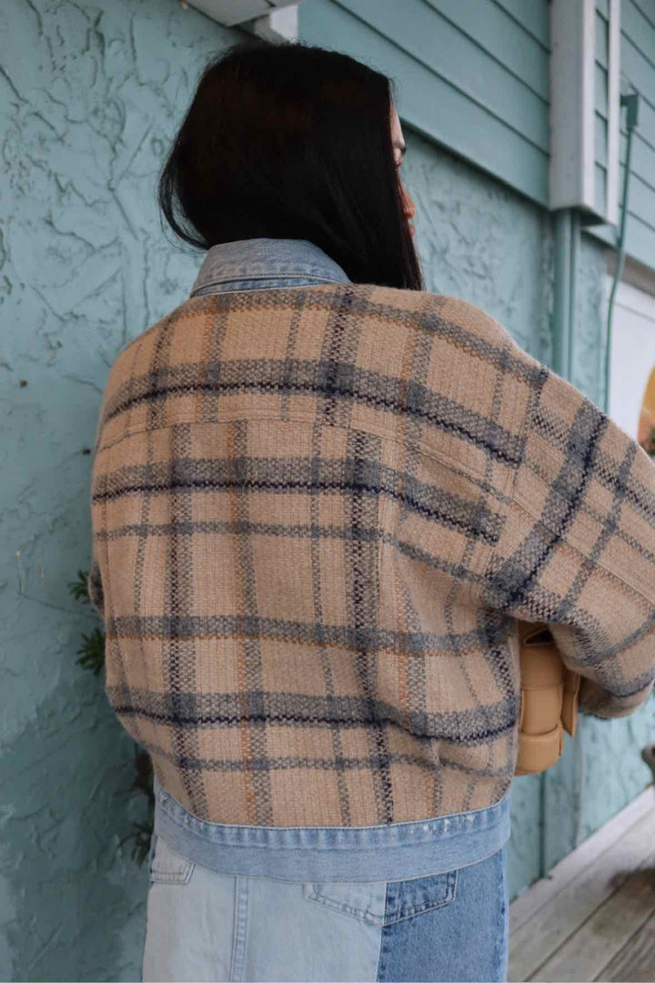 Citizens of Humanity Sz M Denim and Tweed Jacket