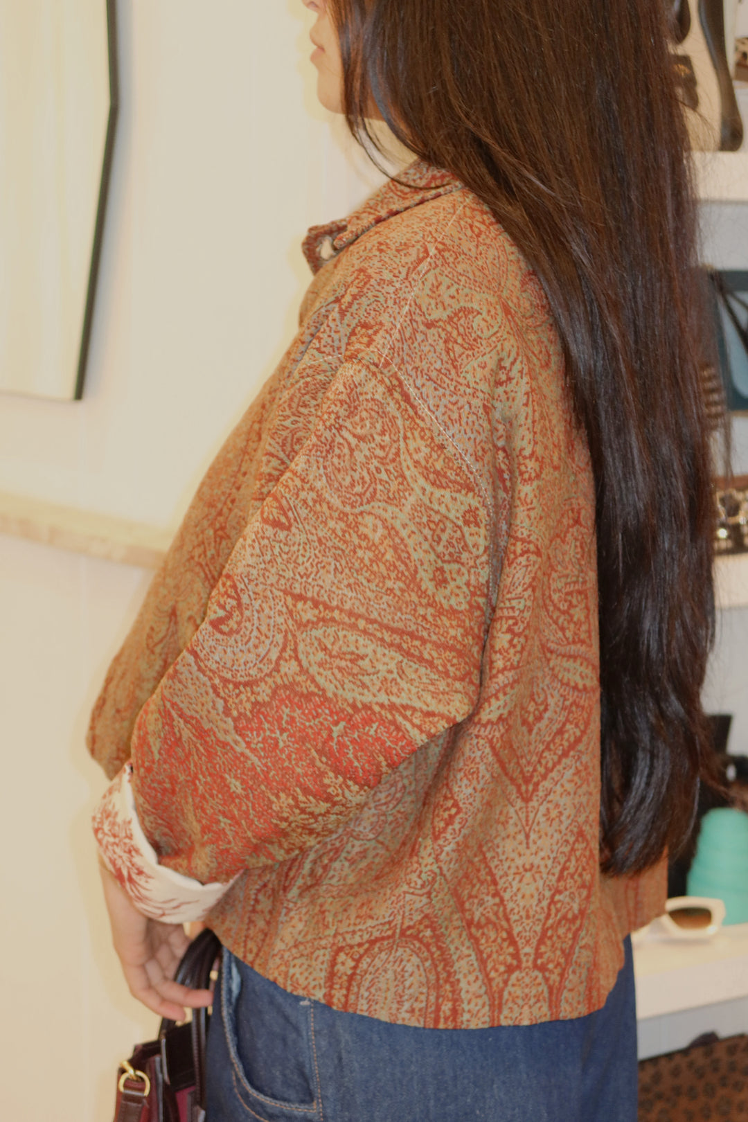 Casa Grace Size XS Burgundy Jacket