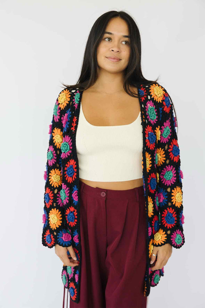 Farm Rio Size XS Crochet Cardigan