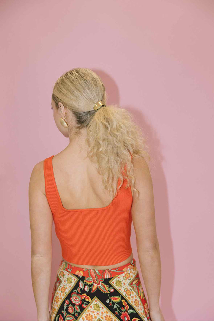 House of Harlow Size Small Orange Tank Top