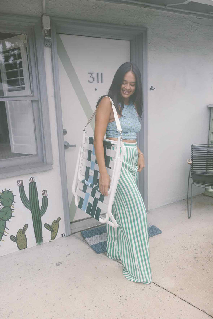 Ralph Lauren Size 10 Green Stripe Pants
