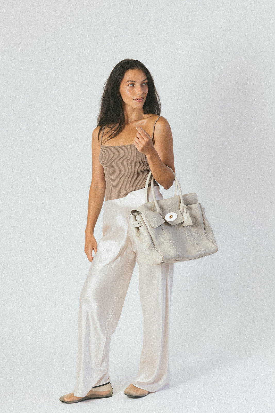 Staud Size Small Taupe Tank Top