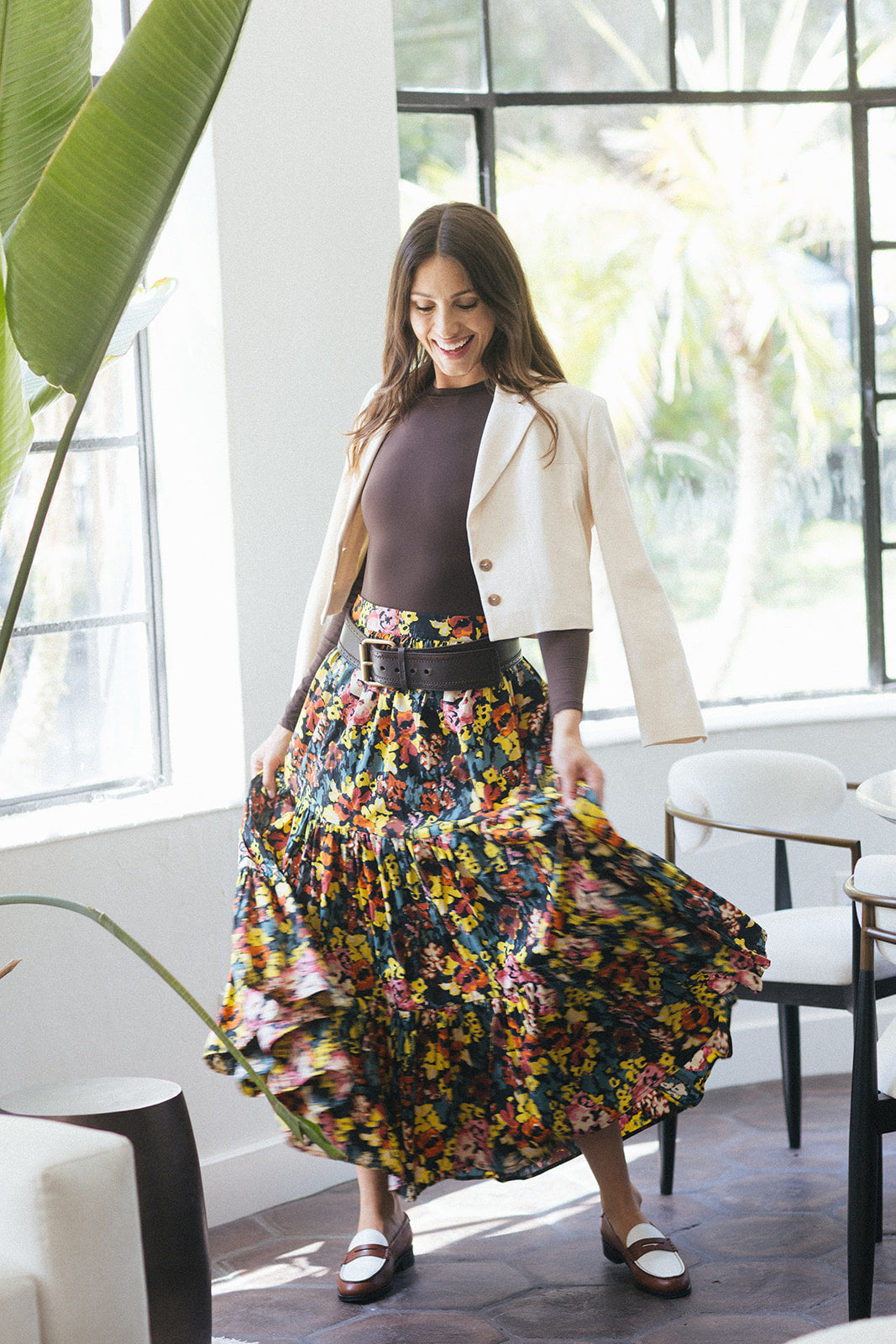 Miu Miu Size 90/36 Brown Belt