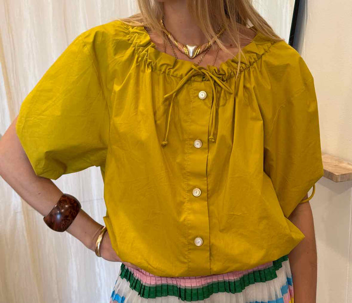 Tory Burch Size 4 Yellow Top