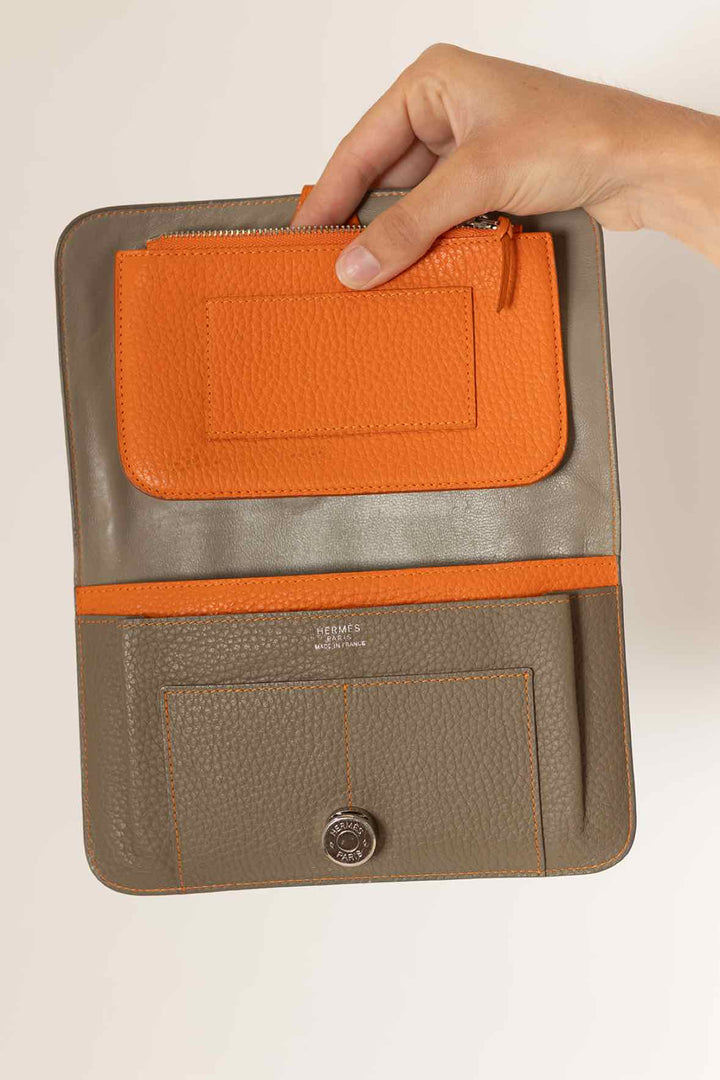 Hermes Grey Dogon Wallet
