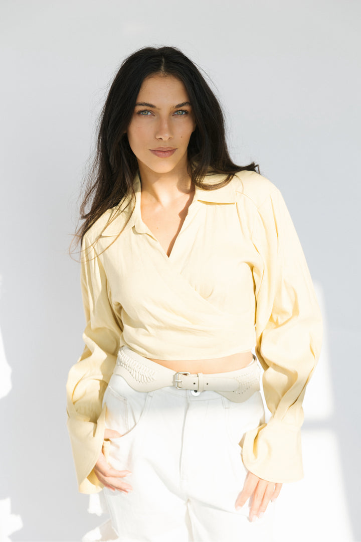 Simkhai Size 4 Yellow Top