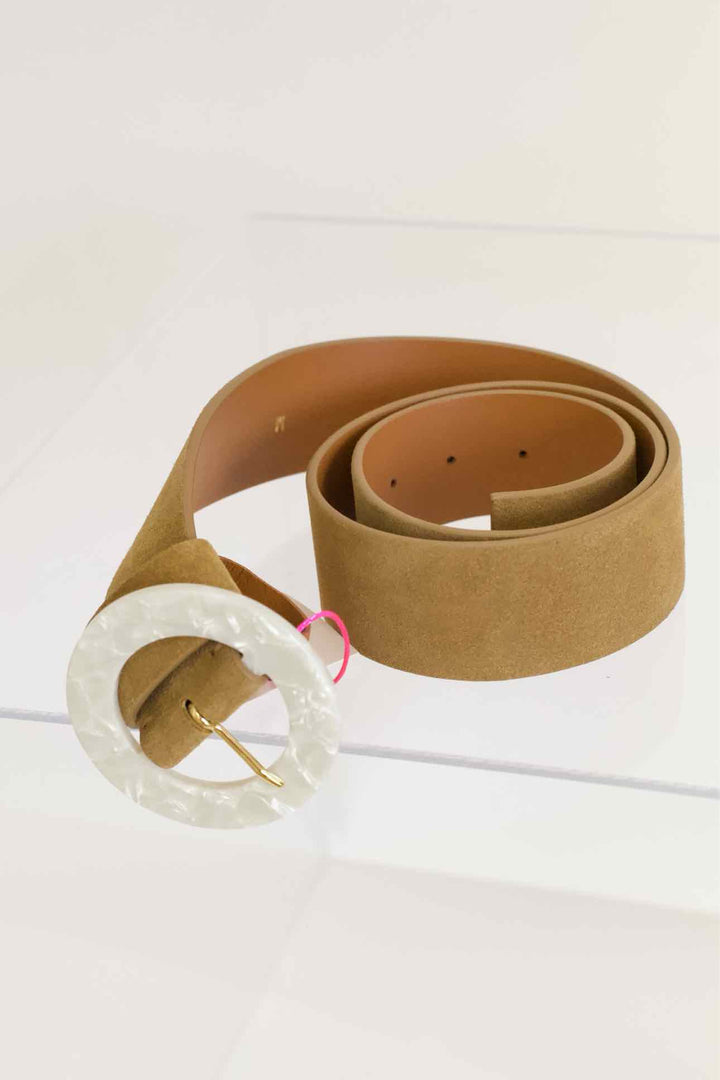 Lizzie Fortunado Size Medium Tan Belt