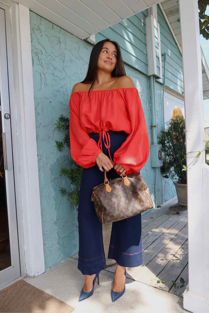 Coniglio Size o/s Red Top