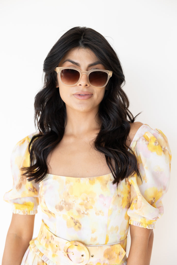 Krewe Webster Sunglasses in Blonde