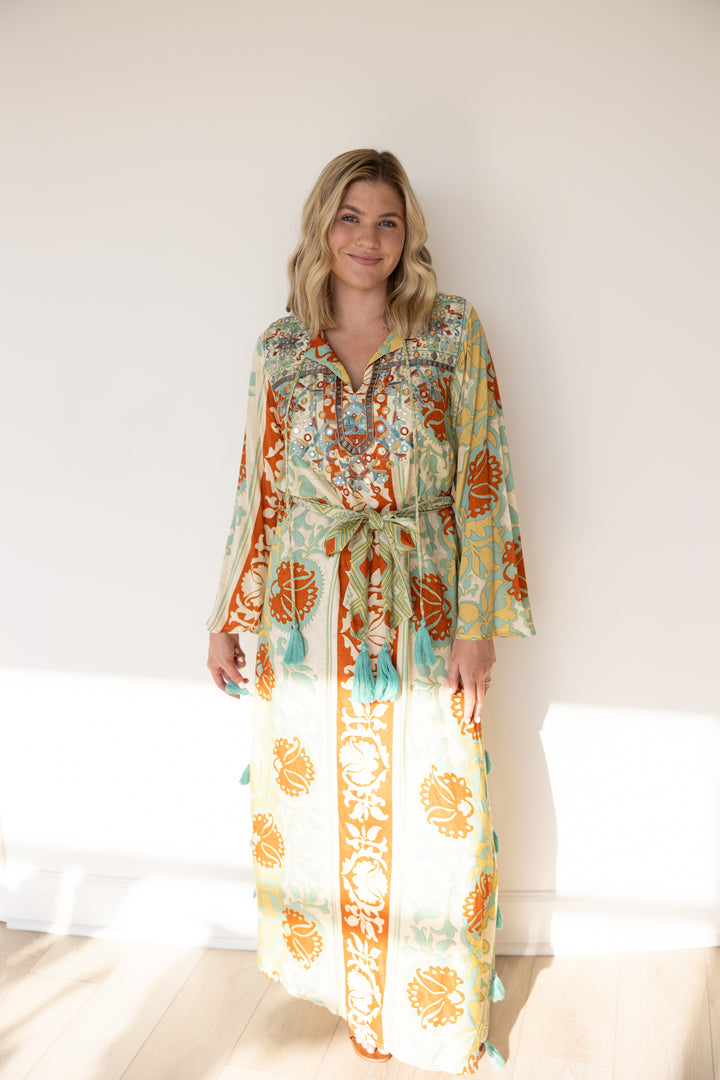 Miss June Embellished Caftan/ Dress