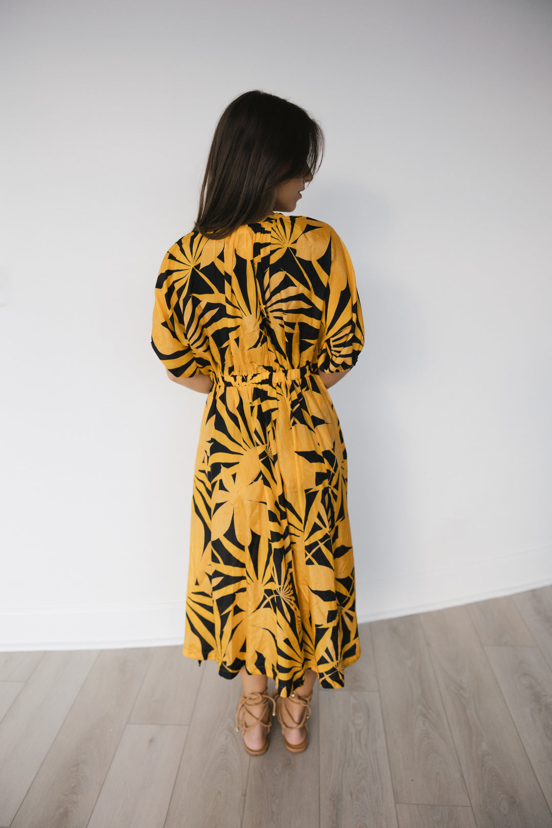 Shine Printed Silk Caftan