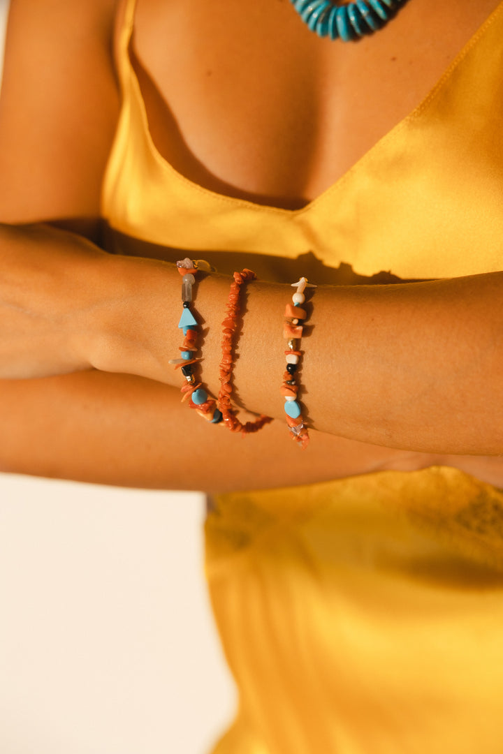 Italian Coral Bracelets