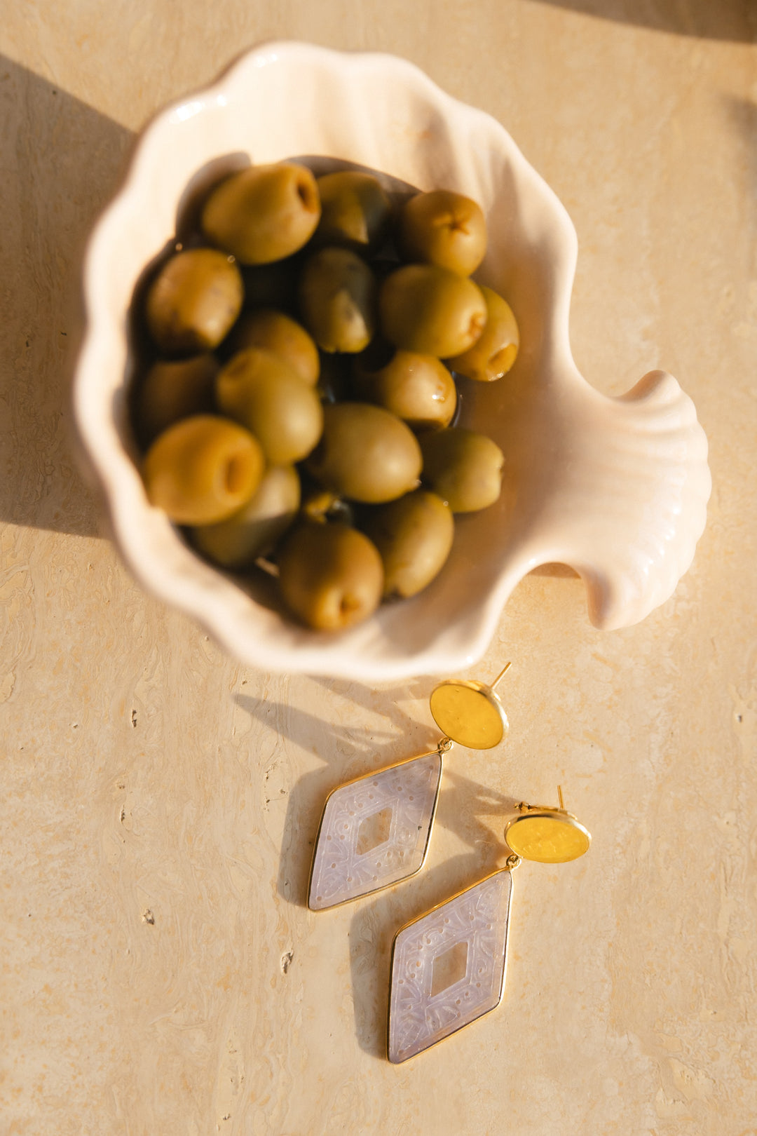 Mixed Jade Statement Earrings