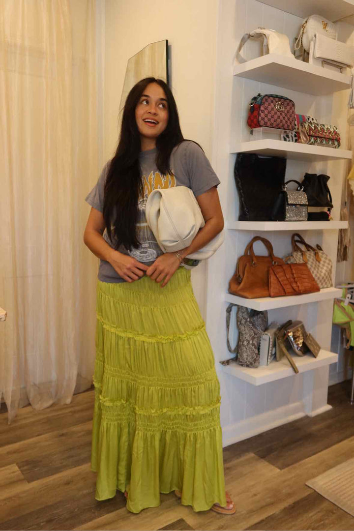 Ulla Johnson Size 2 Lime Green Skirt