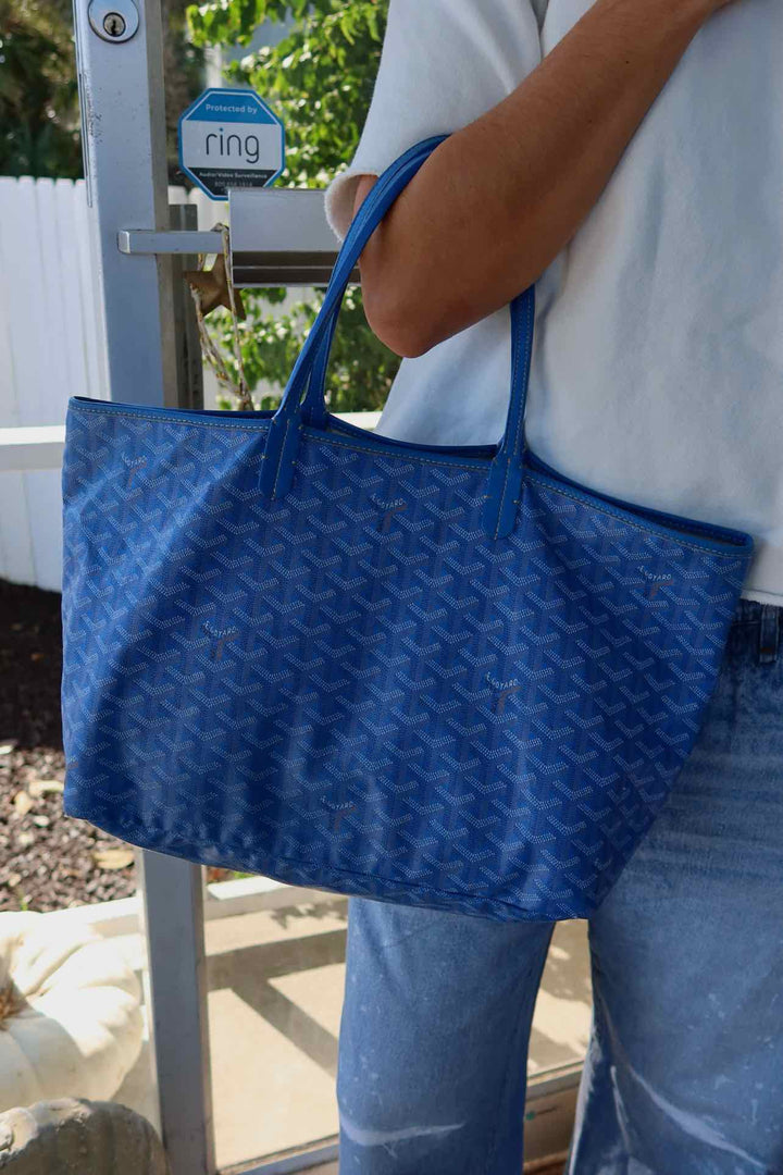 Goyard Size Medium Blue Purse