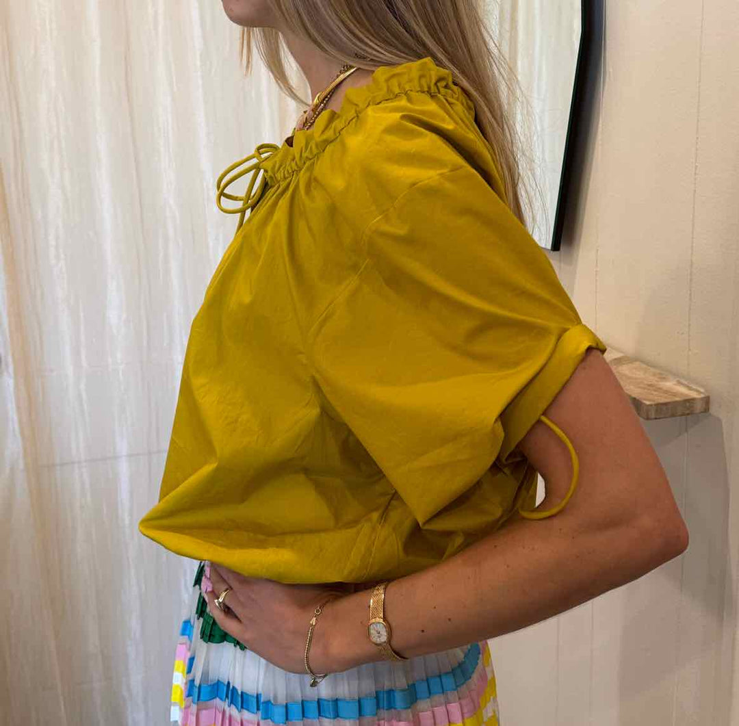 Tory Burch Size 4 Yellow Top