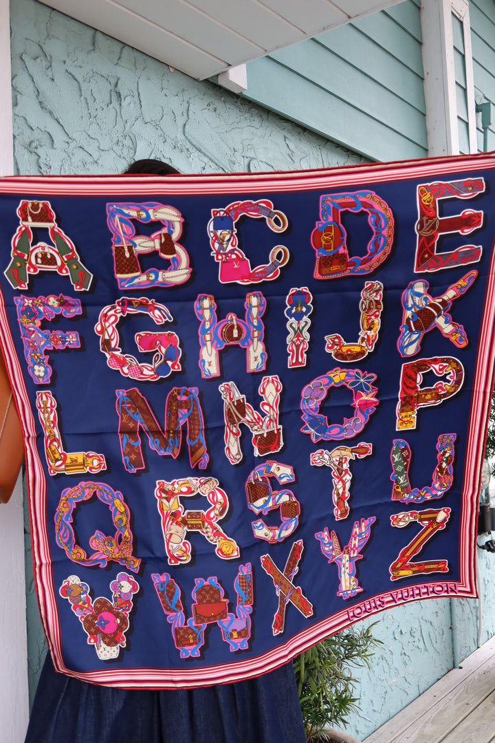 Louis Vuitton Navy Scarf