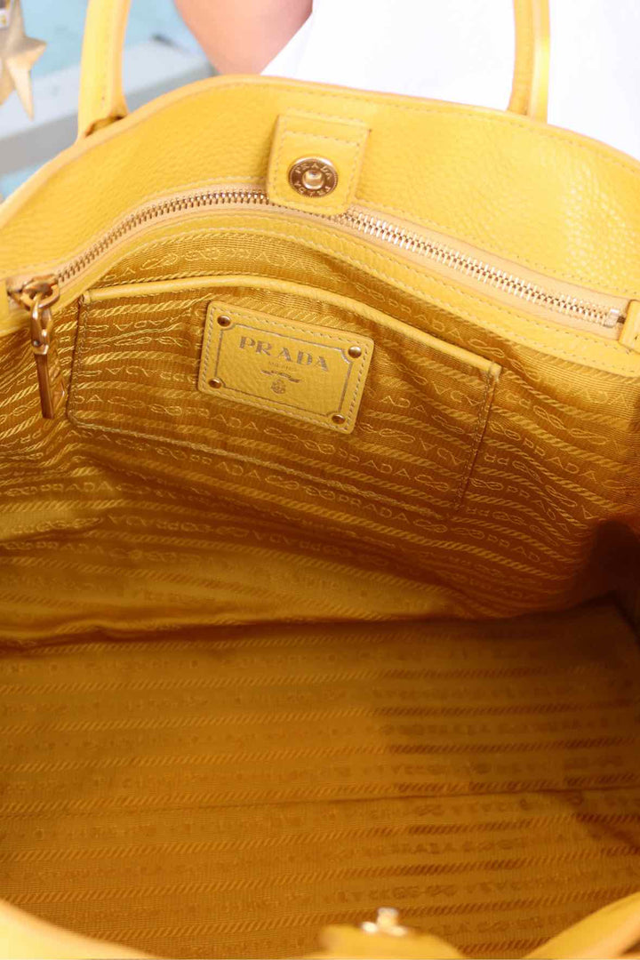 Prada Yellow Purse
