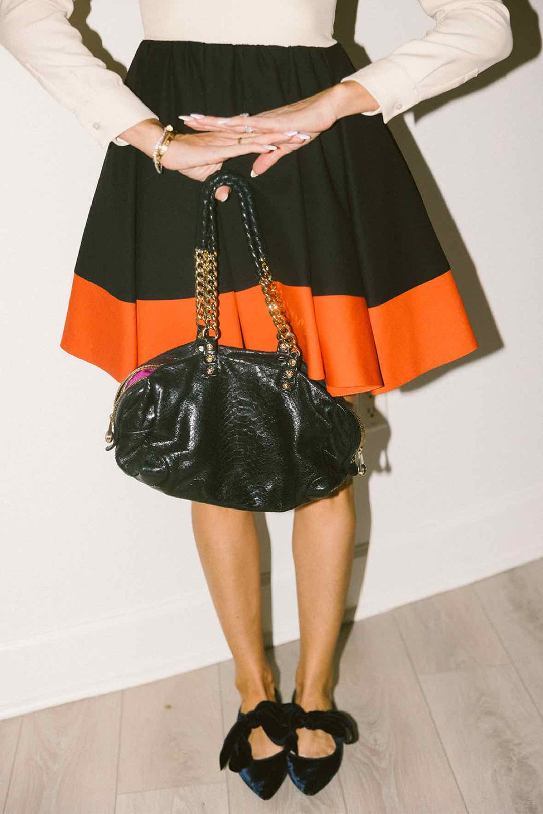 Henri Bendel Black Purse