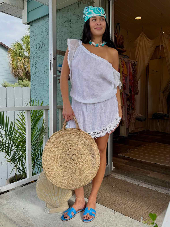Sundays Size XS Linen Mini Dress