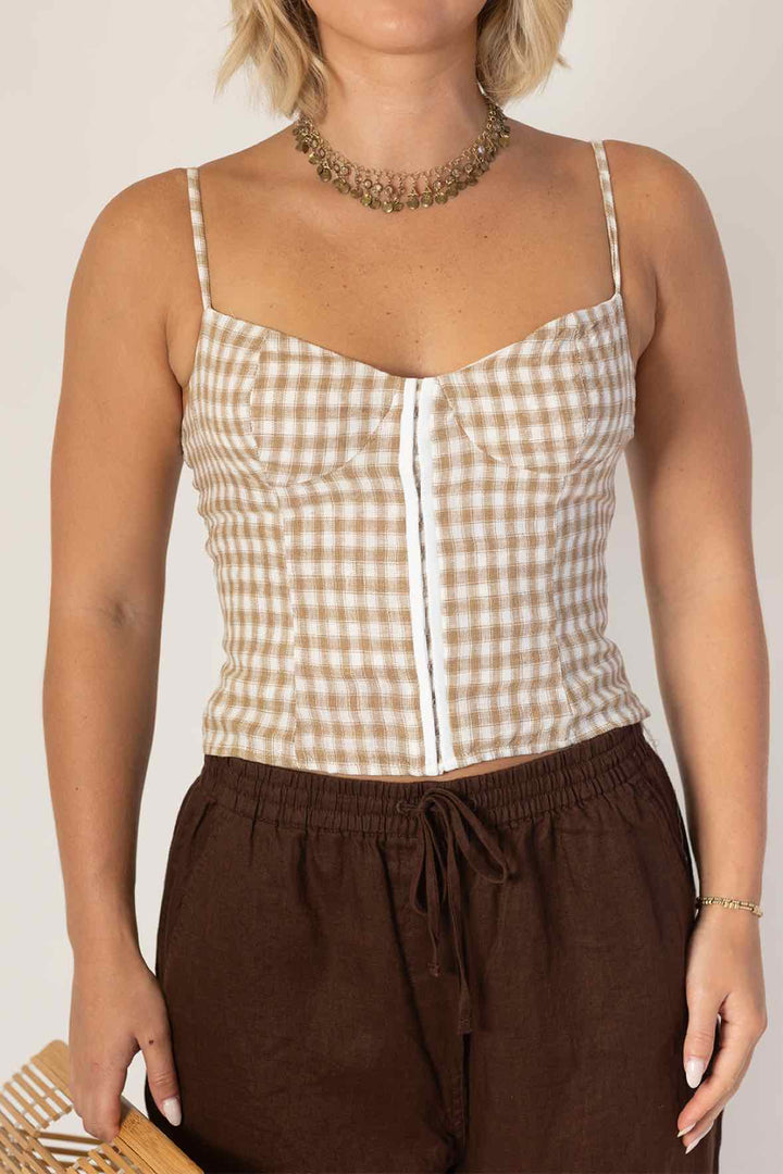 Reformation Size 4 Brown Top