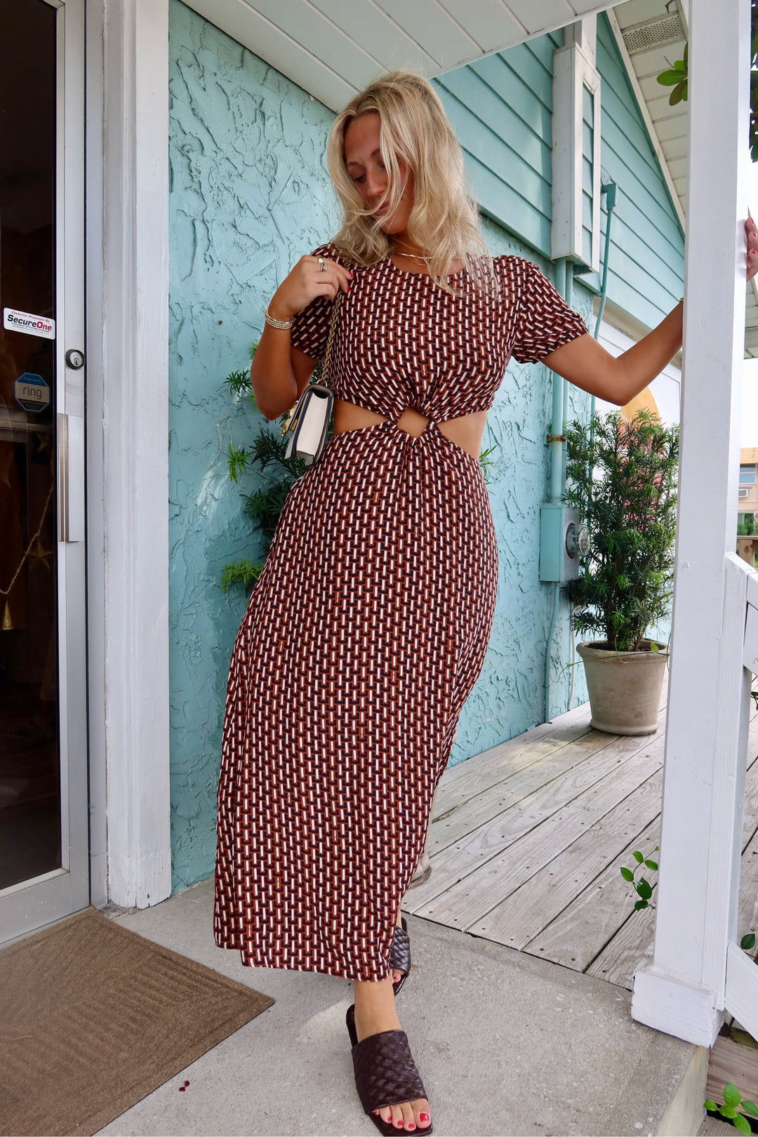 Staud Size L Cutout Dress