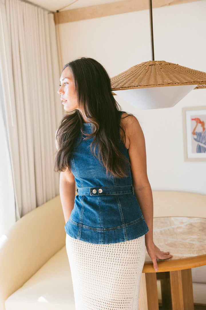 Aligne Size 2 Denim Top