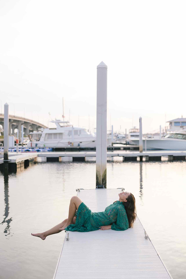 Farm Rio Eyelet Maxi  Dress