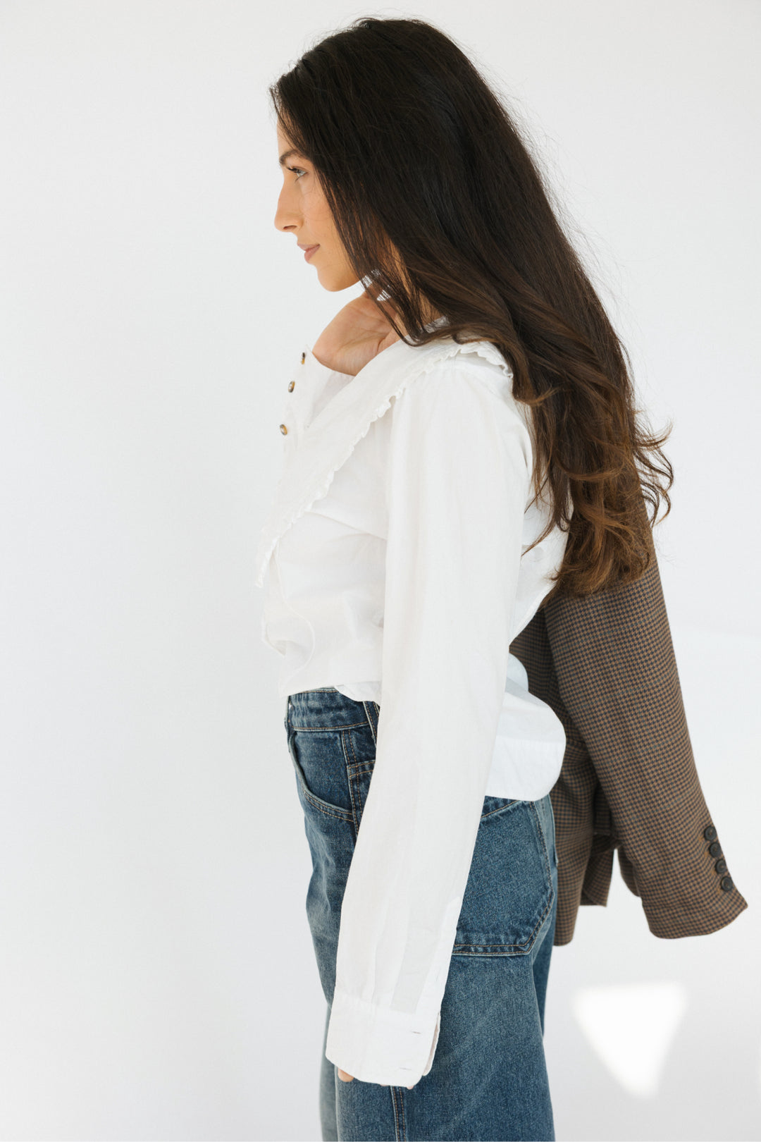 Ganni Size 36 White Top