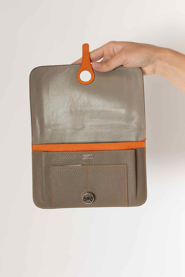 Hermes Grey Dogon Wallet