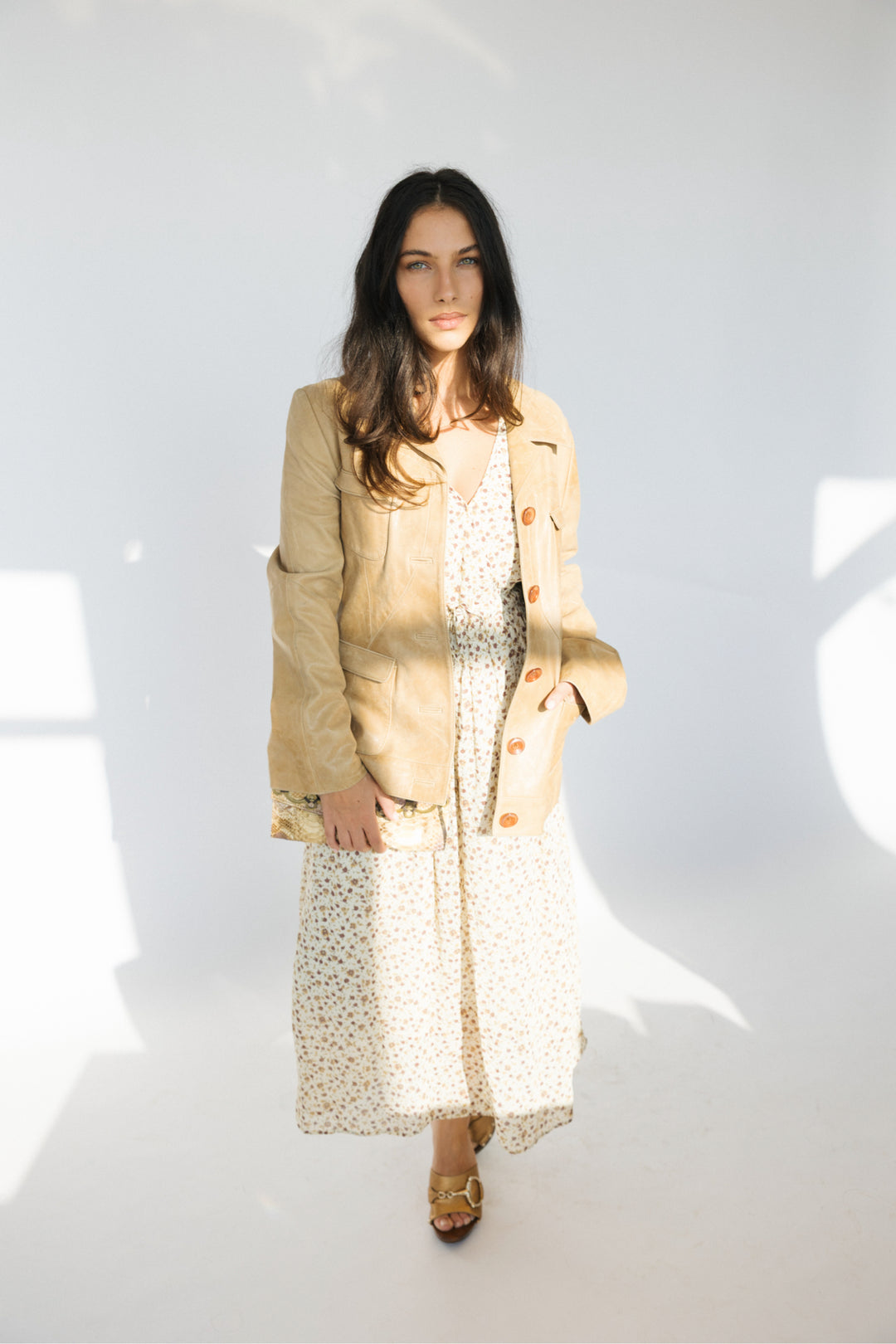 Neely Mack Size Large Camel Jacket