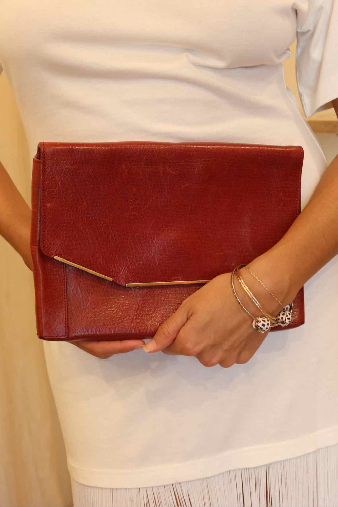 Lanvin Burgundy Purse
