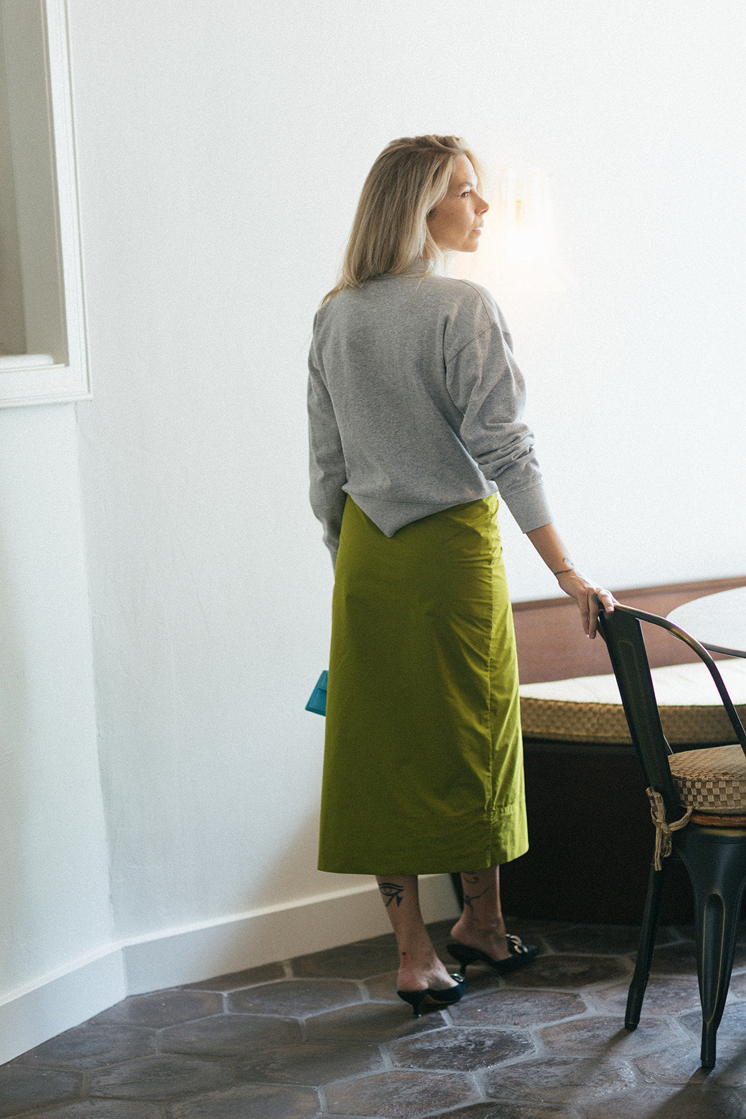 Essentiel Antwerp Size 34 Tafita Olive Skirt