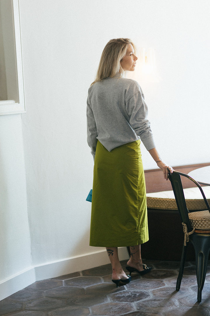 Essentiel Antwerp Size 34 Tafita Olive Skirt